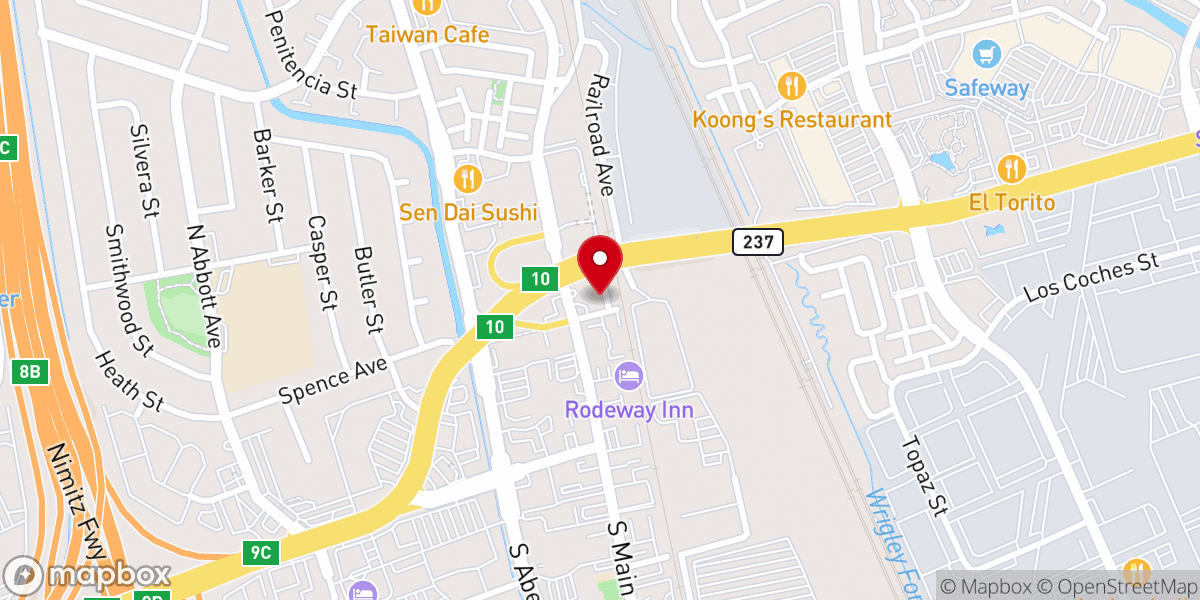 Map showing location of New Living Word Ministries