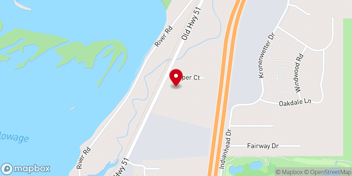 Map showing location of John J Buettgen Memorial Chapel