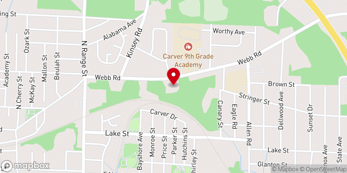 Map showing location of First Holiness Church