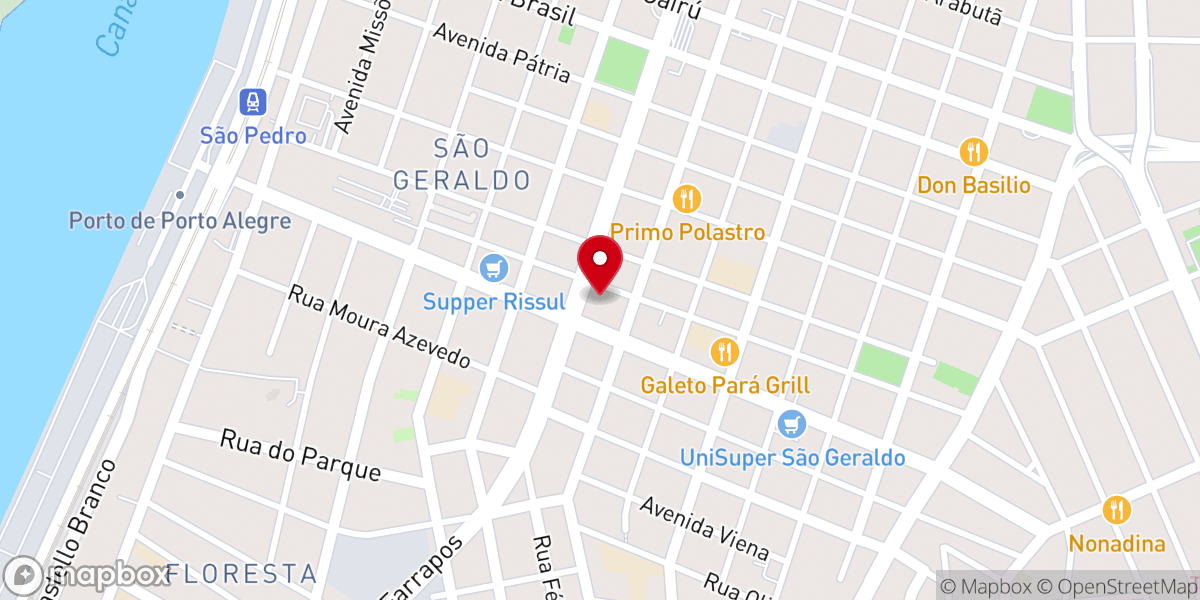 Map showing location of Paróquia São Geraldo