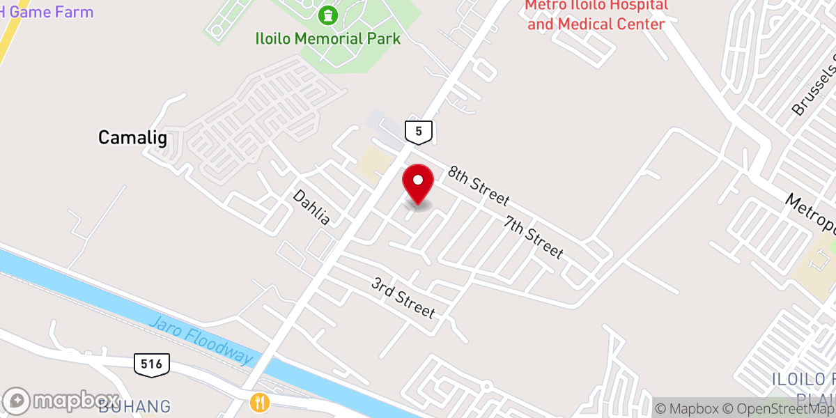 Map showing location of Doane Baptist House Church