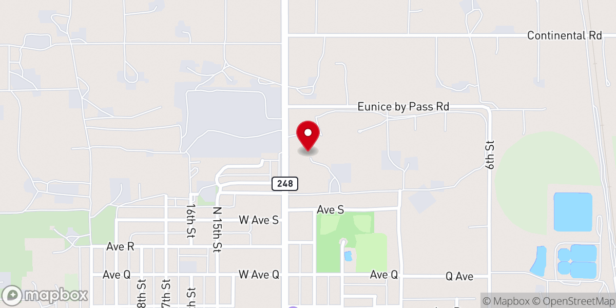 Map showing location of St. Clare Mission