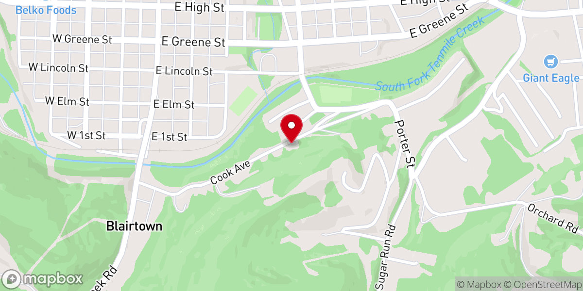 Map showing location of Servant Song Ministries