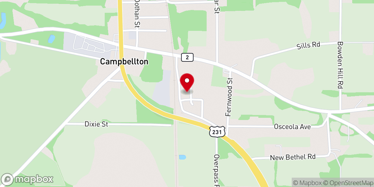 Map showing location of Holy Temple Church