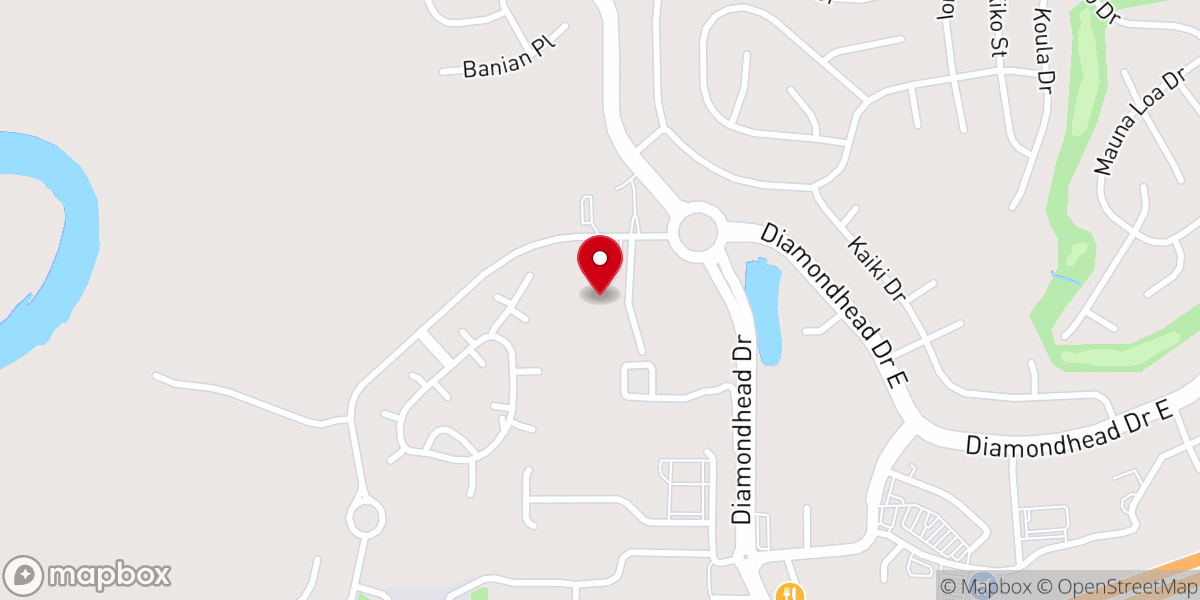 Map showing location of Diamondhead Methodist Church