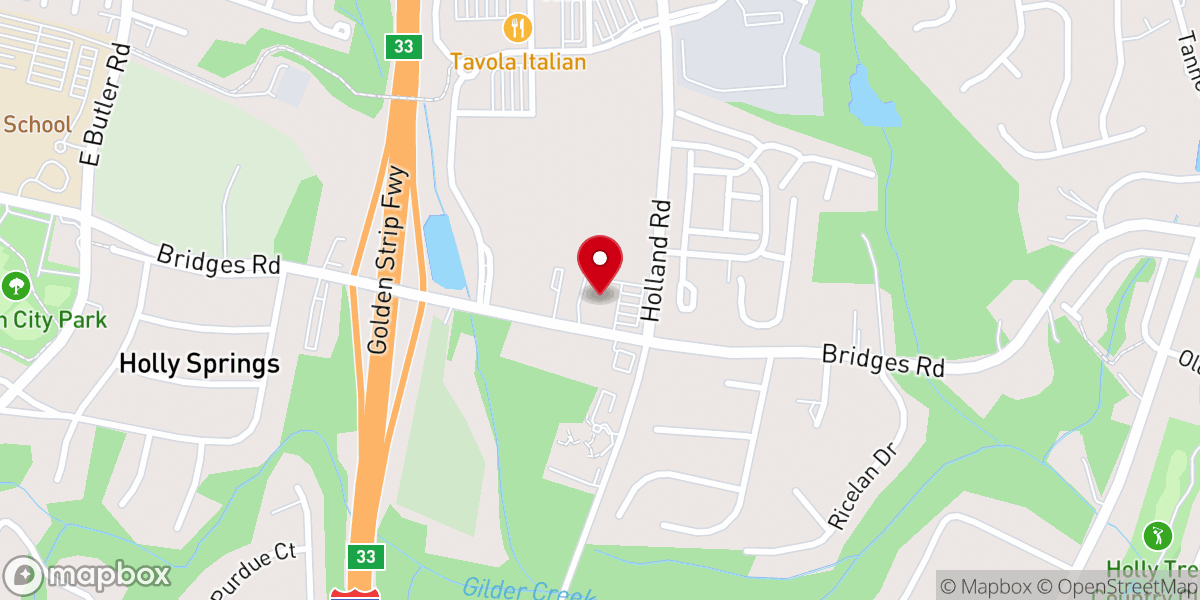 Map showing location of Five Forks Methodist Church