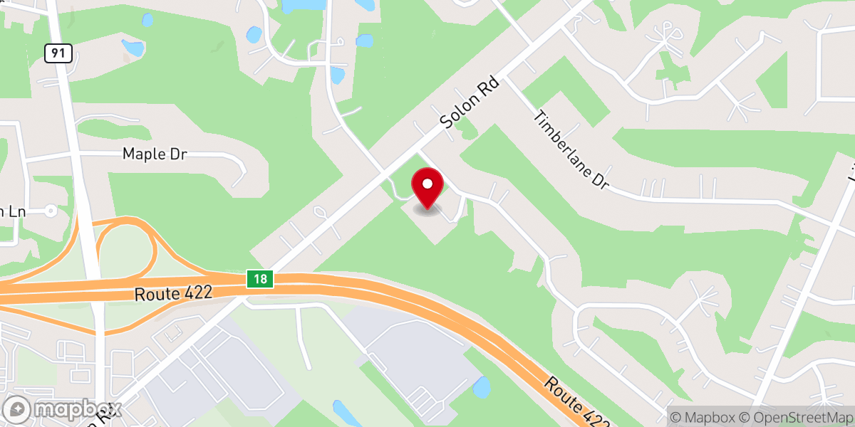 Map showing location of Pioneer Memorial Presbyterian Church