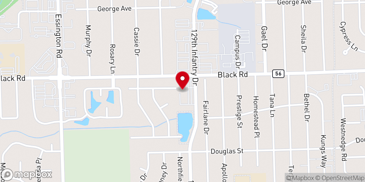 Map showing location of Judson Church