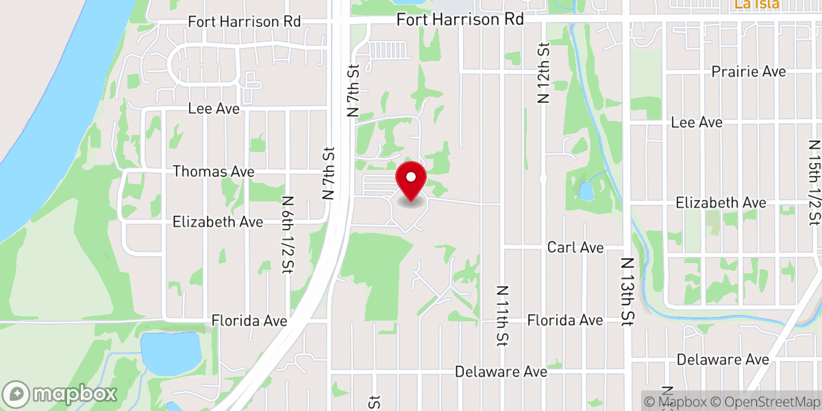 Map showing location of Cross Tabernacle Church