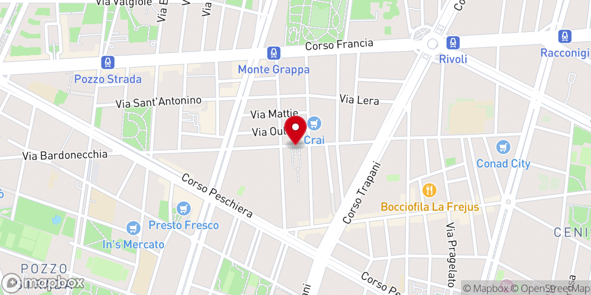 Map showing location of Parrocchia Santa Rosa da Lima
