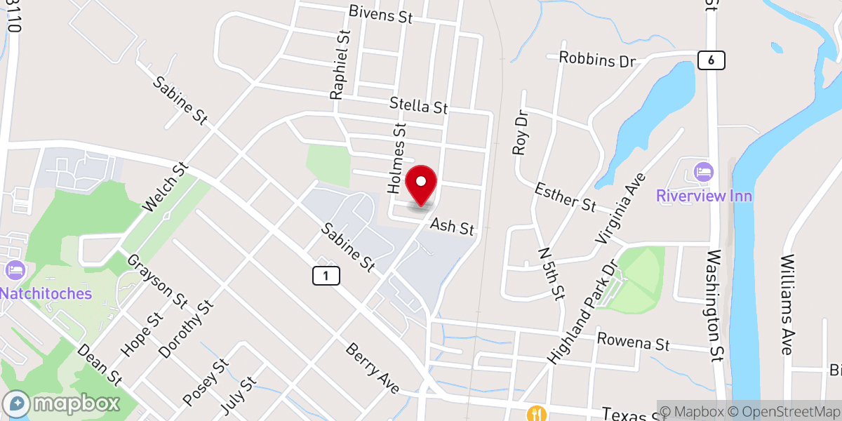 Map showing location of Christian Baptist Church
