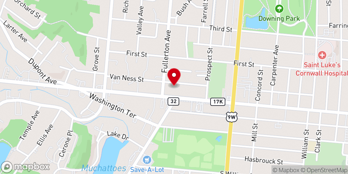 Map showing location of Yahwehs Assembly of Newburgh