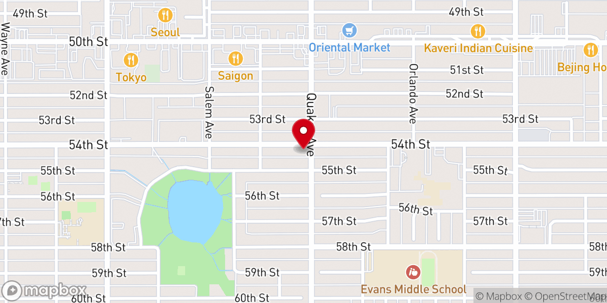 Map showing location of St. George Coptic Orthodox Church