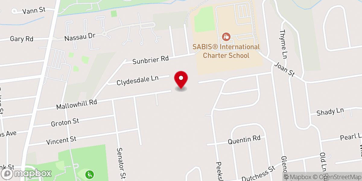 Map showing location of Gospel Power Church
