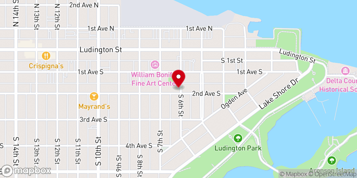 Map showing location of Harbor Light Church of God