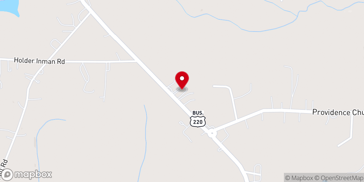 Map showing location of Friendship Baptist Church of Level Cross
