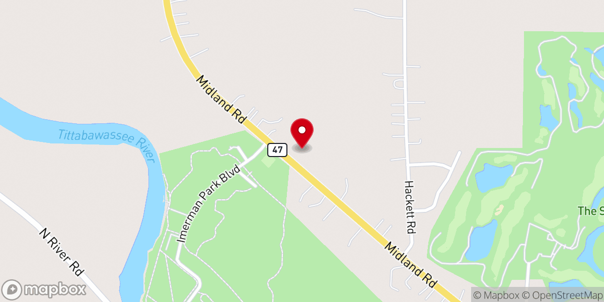Map showing location of Family Baptist Church
