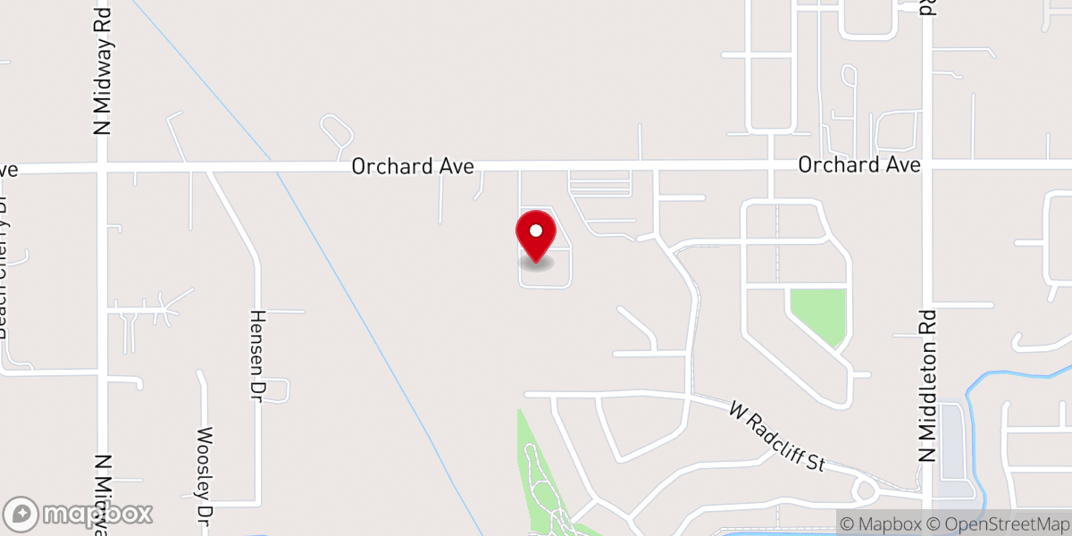 Map showing location of Harvest Life Church