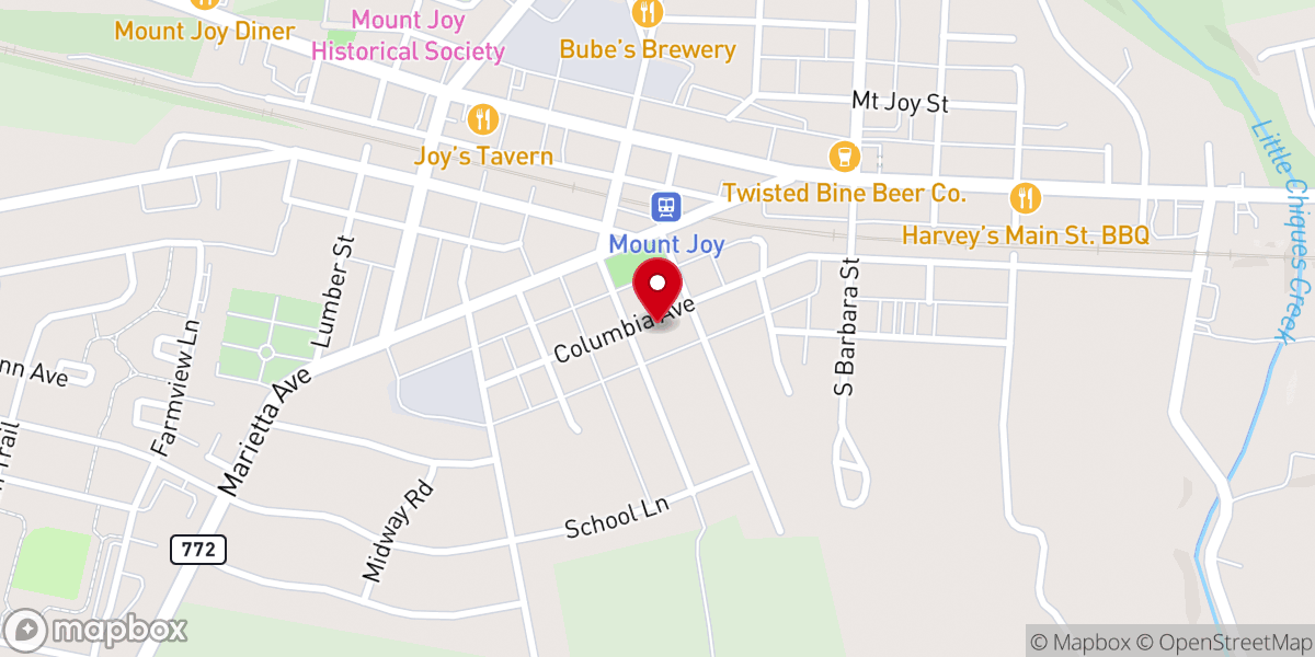 Map showing location of Saint Luke Episcopal Church