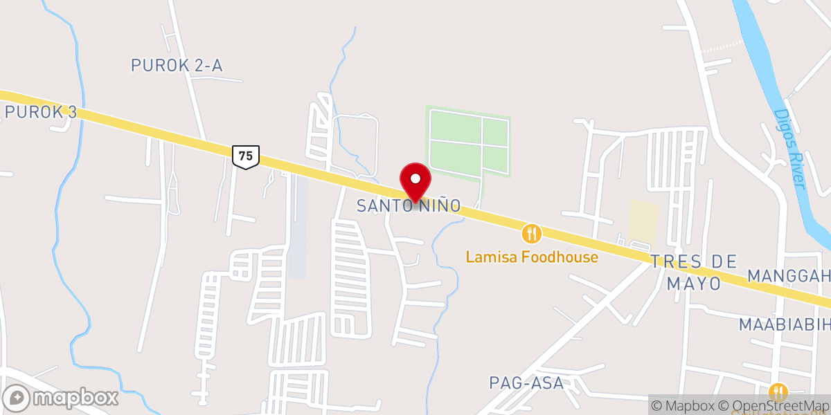 Map showing location of Tres de Mayo Alliance Church (CAMACOP)