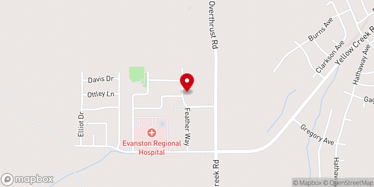 Map showing location of Apostolic Church of Evanston