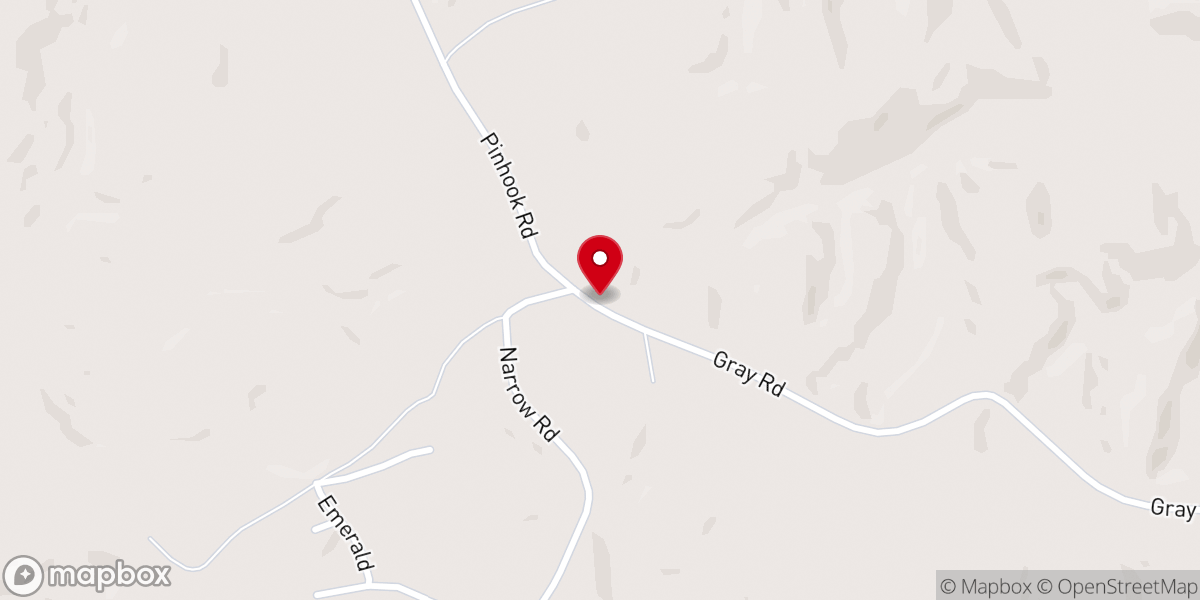 Map showing location of Shady Grove Church