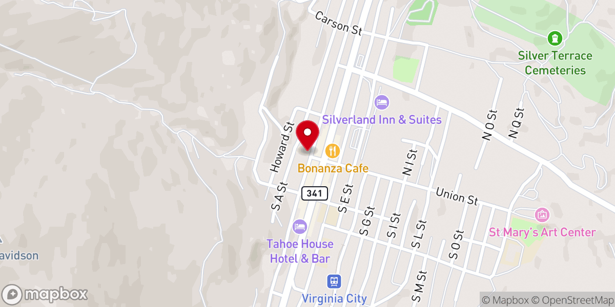 Map showing location of Piper's Opera House