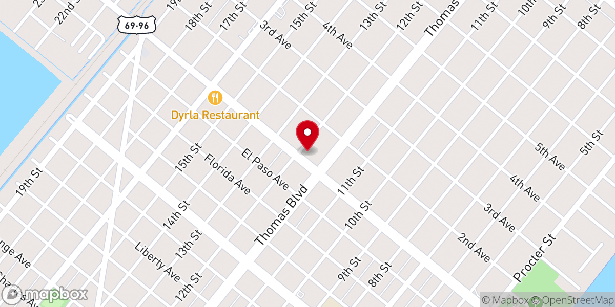Map showing location of Allison Chapell Church of God