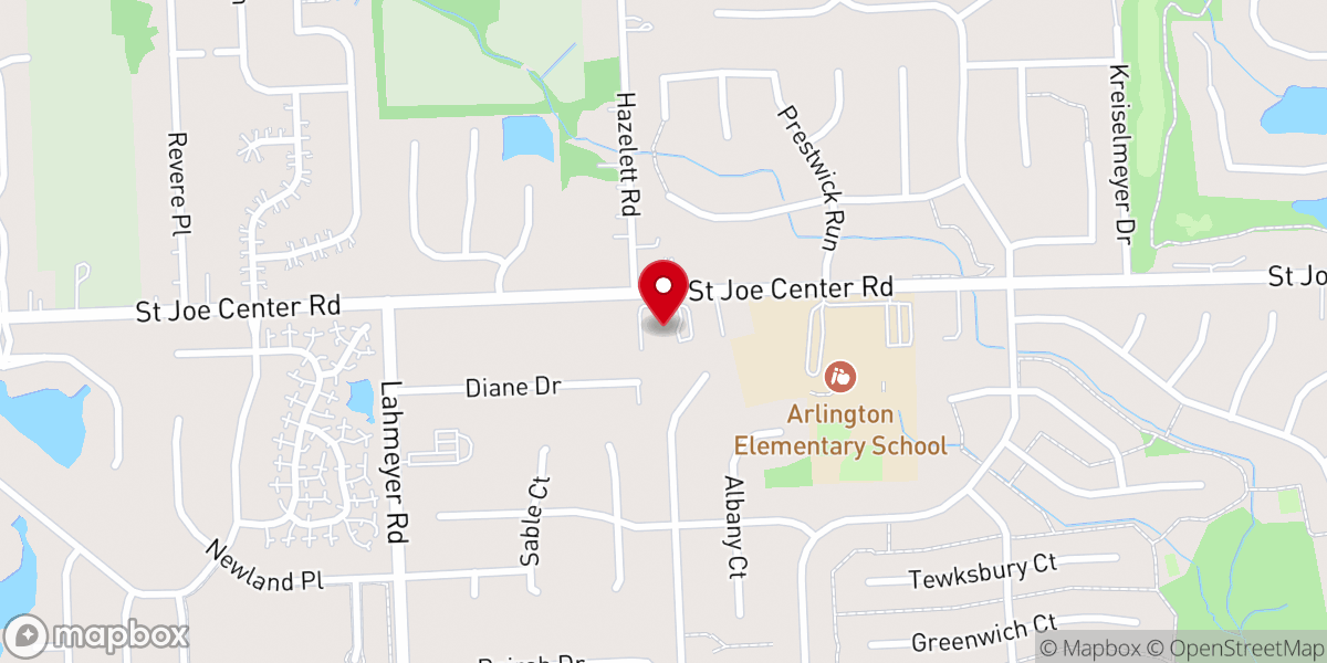 Map showing location of Graceway Church