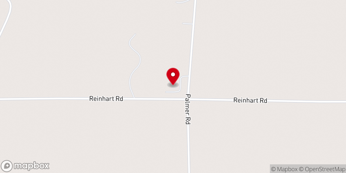 Map showing location of Clarksdale Mennonite Church