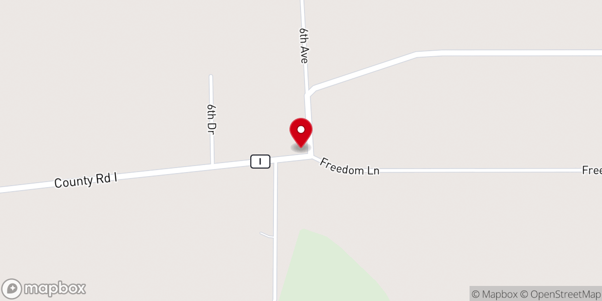 Map showing location of Davis Corners United Methodist Church