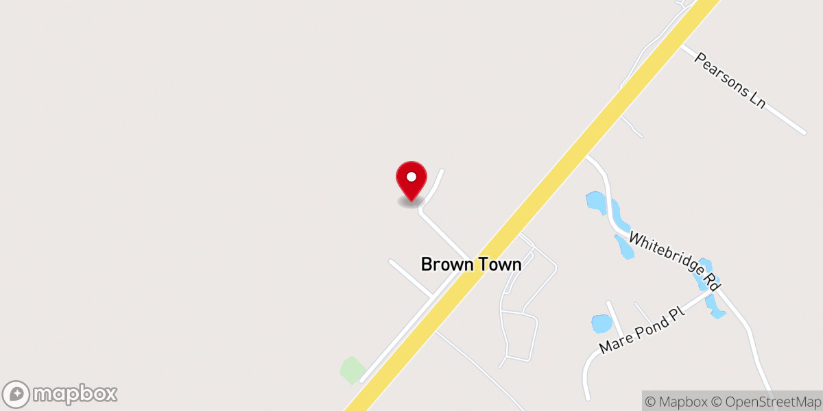 Map showing location of Christian Chapel Baptist Church