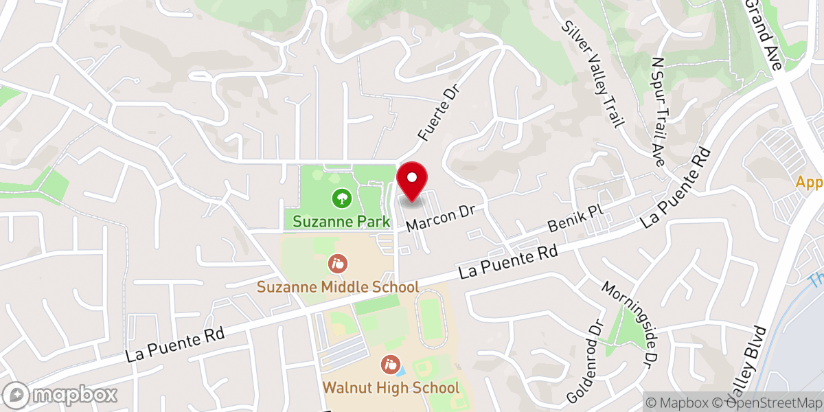Map showing location of Walnut Ward