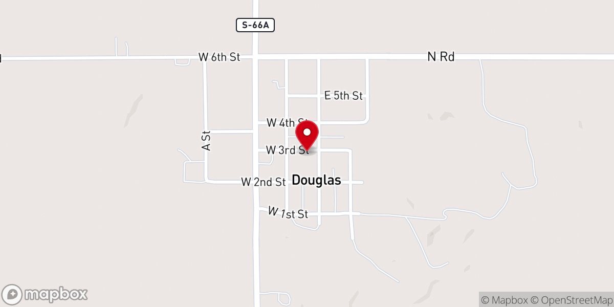 Map showing location of Saint Martin of Tours Catholic Church, Douglas