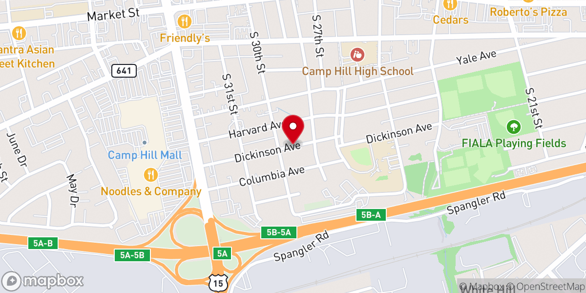 Map showing location of Grace Reformed Baptist Church