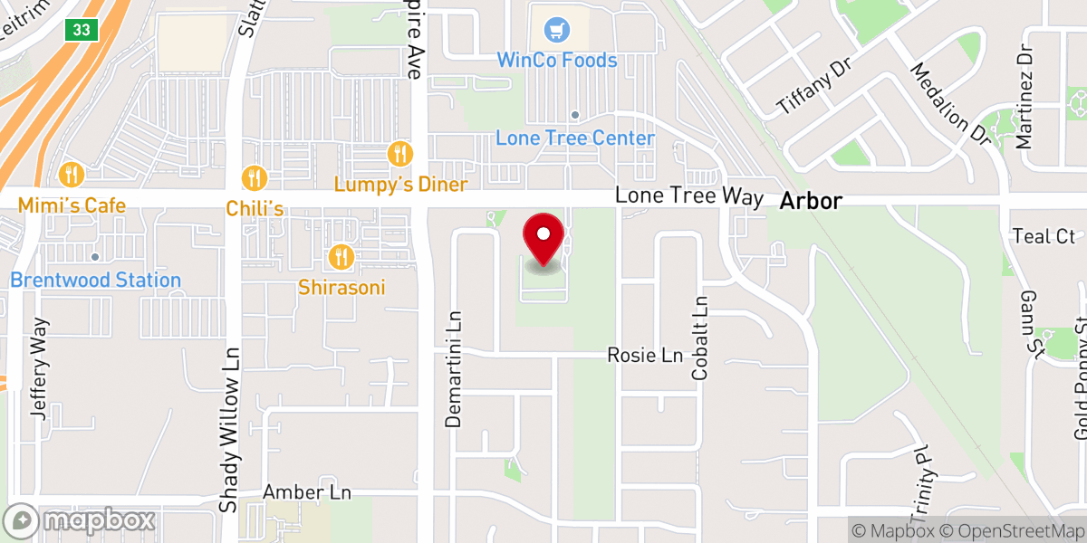 Map showing location of Cornerstone Fellowship