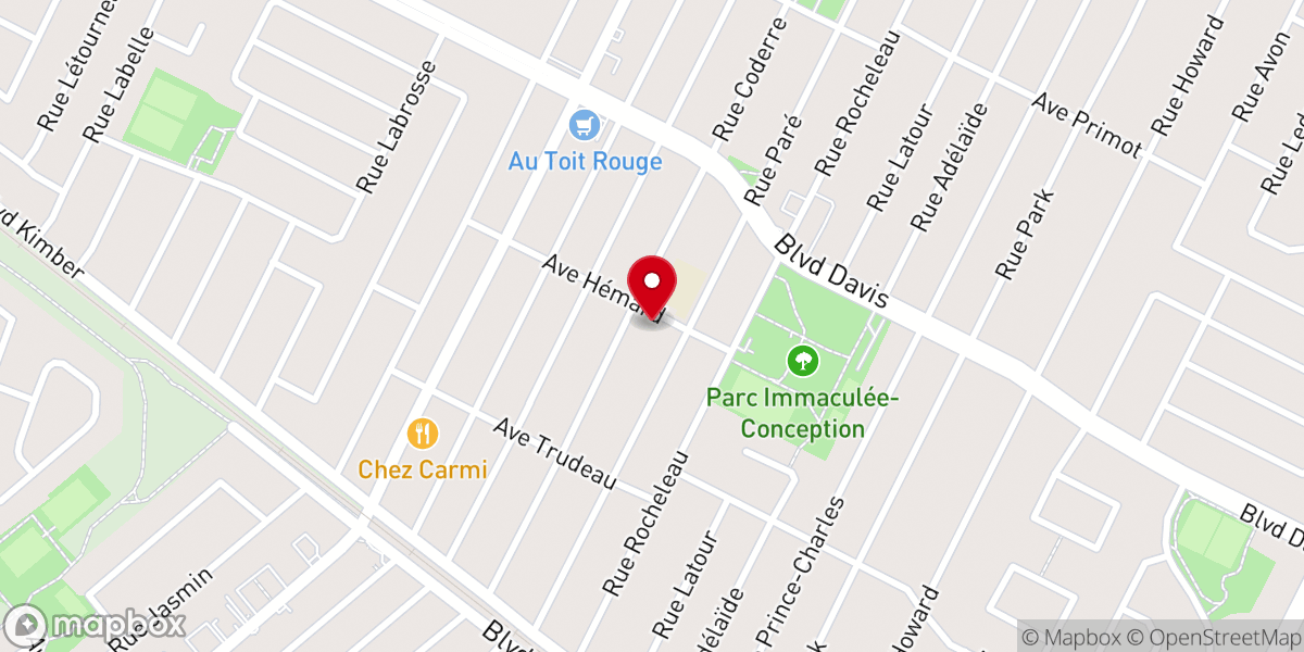 Map showing location of Immaculee Conception