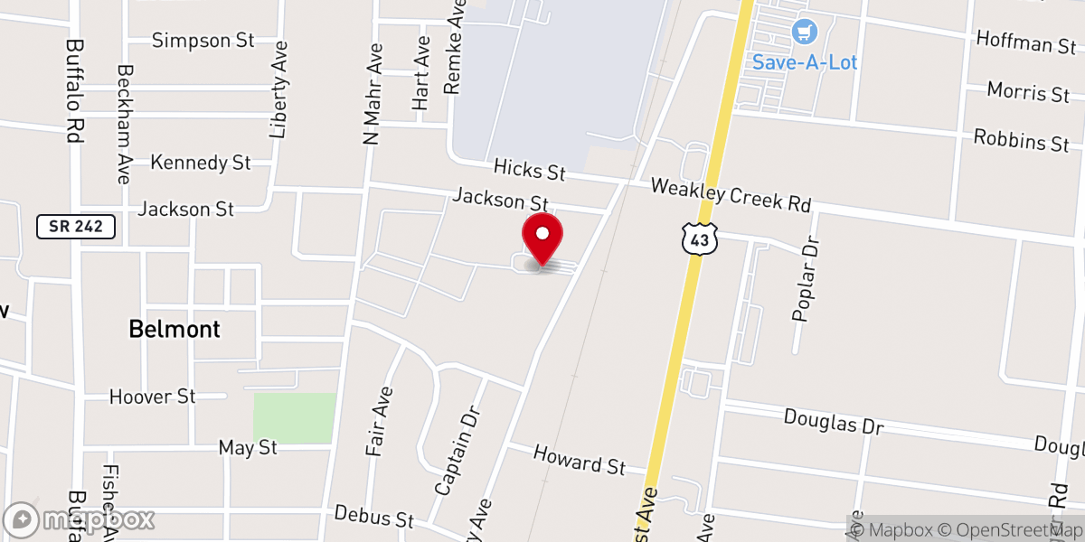 Map showing location of Middle Tennessee District Fair
