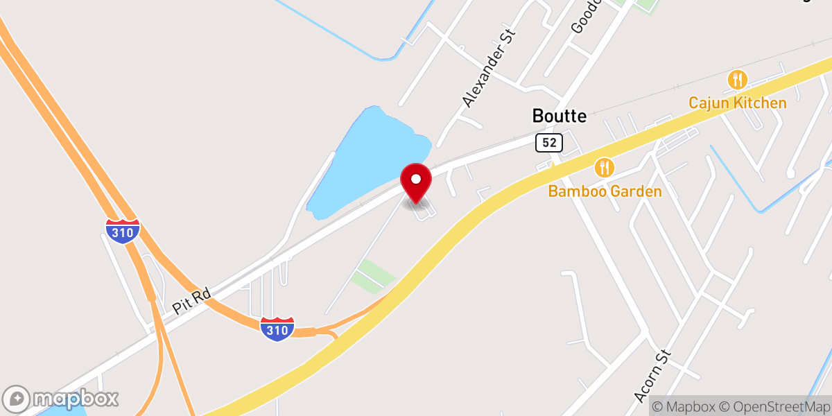 Map showing location of Mount Airy Baptist Church