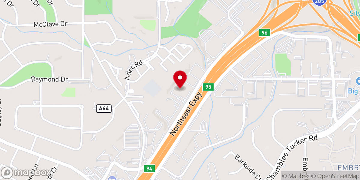 Map showing location of The Solid Rock of Atlanta