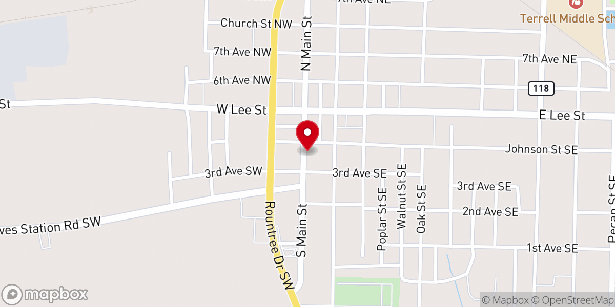 Map showing location of True Power Ministries