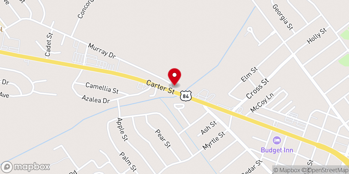 Map showing location of Concordia Chamber of Commerce