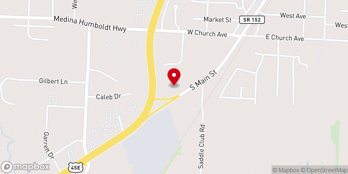 Map showing location of Grace Point Bible Church