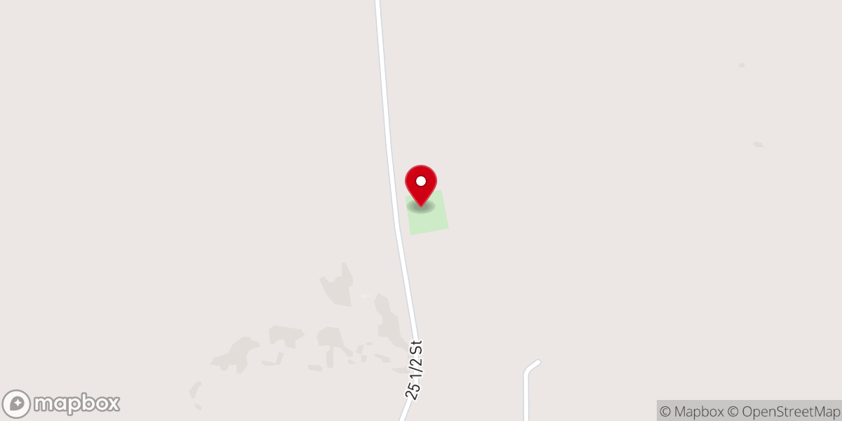 Map showing location of Dovre Lutheran Church