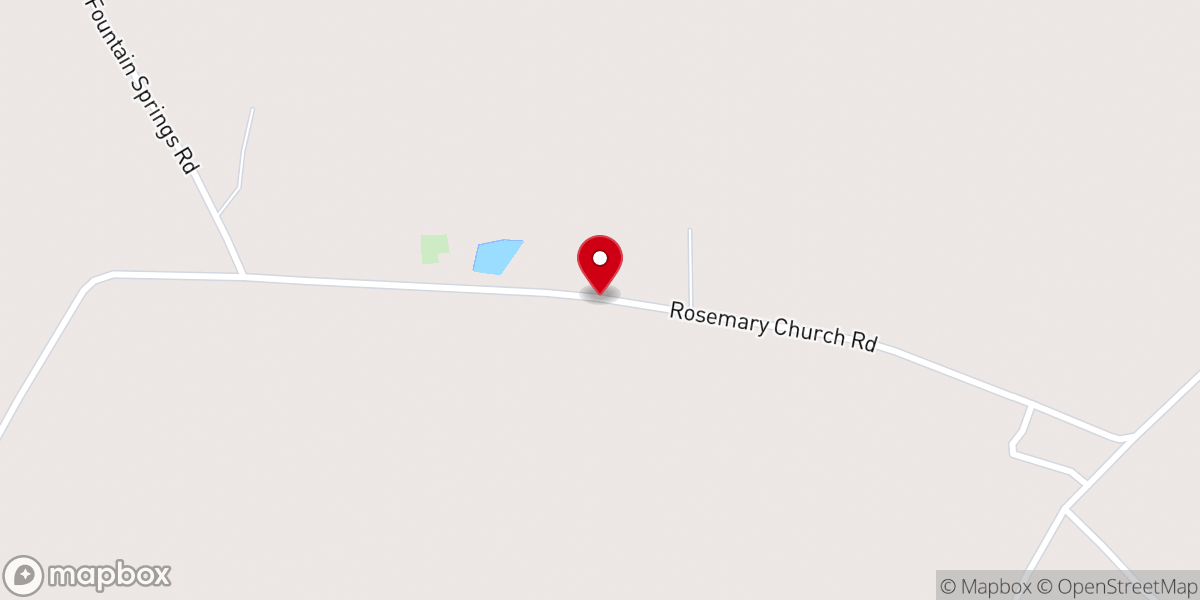 Map showing location of Green Fork Baptist Church