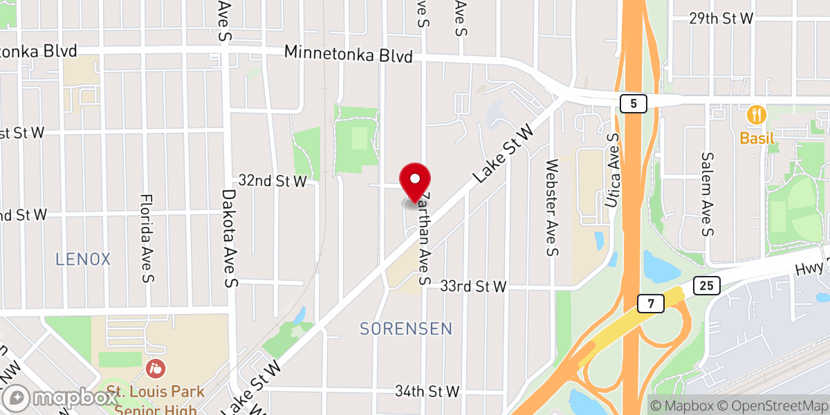 Map showing location of Holy Family Catholic Church