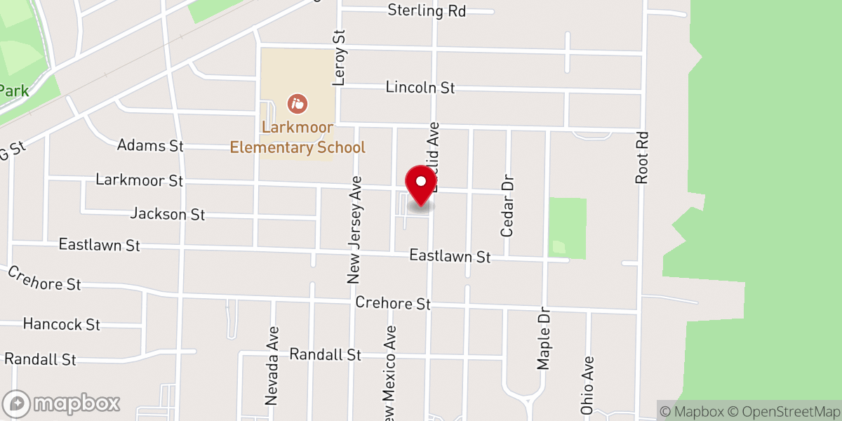 Map showing location of Faith Ministries & Greater Victory Christian Center
