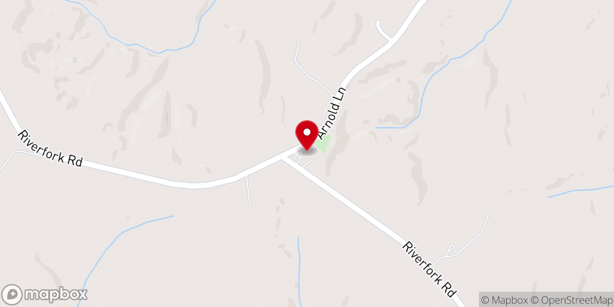 Map showing location of Reedy Grove Church