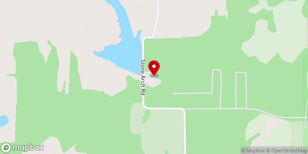 Map showing location of POW Chapel