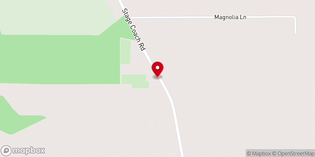 Map showing location of New Salem Baptist Church